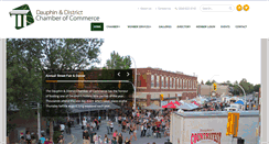 Desktop Screenshot of dauphinchamber.ca